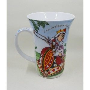 Paul Cardew Cafe "Alice In Wonderland" Queen of Hearts & Alice Tall Coffee Mug